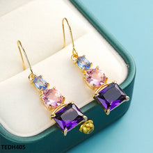 TEDH405 YLE Square Drop Earrings - TEDH