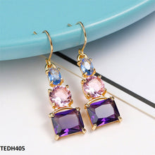 TEDH405 YLE Square Drop Earrings - TEDH