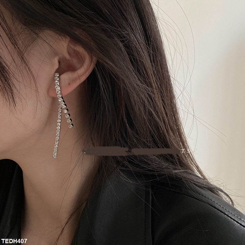 TEDH407 YQG Square Layered Drop Earrings - TEDH