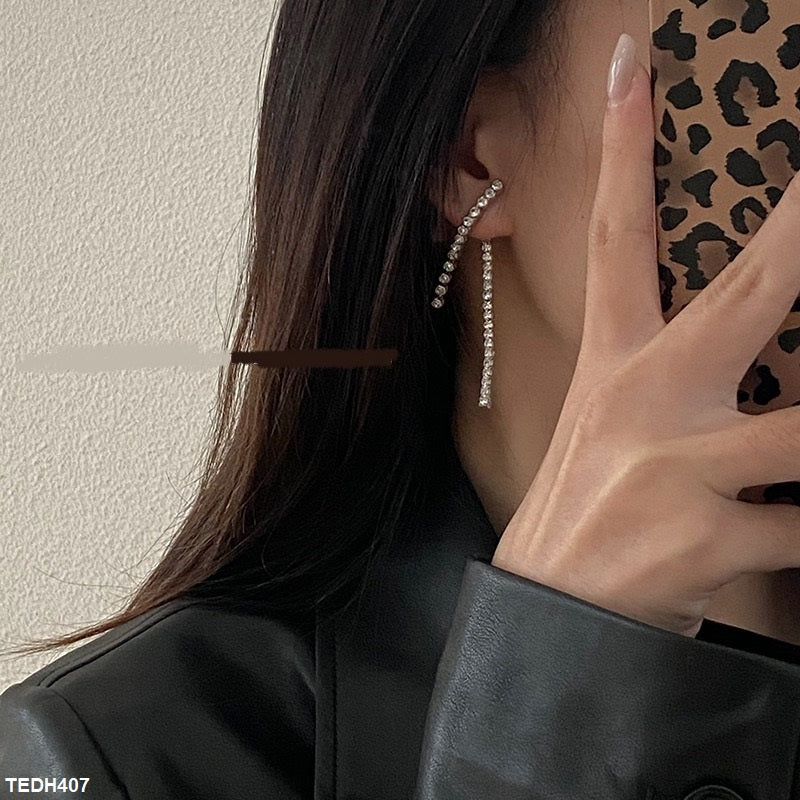 TEDH407 YQG Square Layered Drop Earrings - TEDH