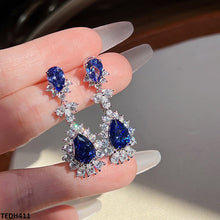 TEDH411 CSH Crystal Tear Drop Earrings - TEDH