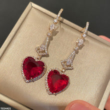 TEDH421 KRL Heart Drop Earrings - TEDH
