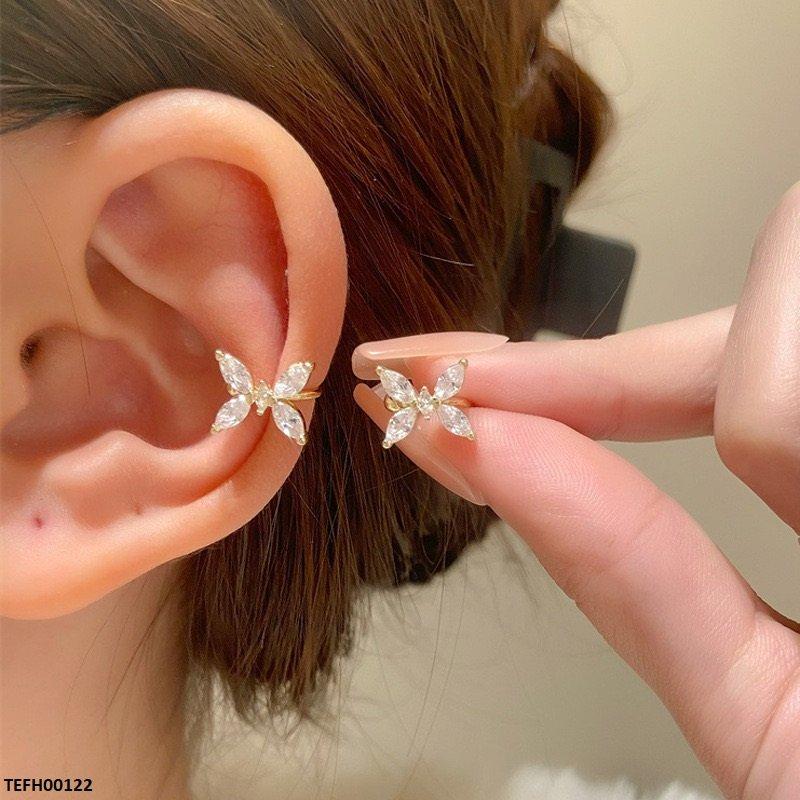 TEFH00122 QWN Marquise Butterfly Ear Cuff Pair - TEFH