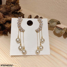 TEFH019 YQG Drop Pearl Ear Cuffs Pair - TEFH