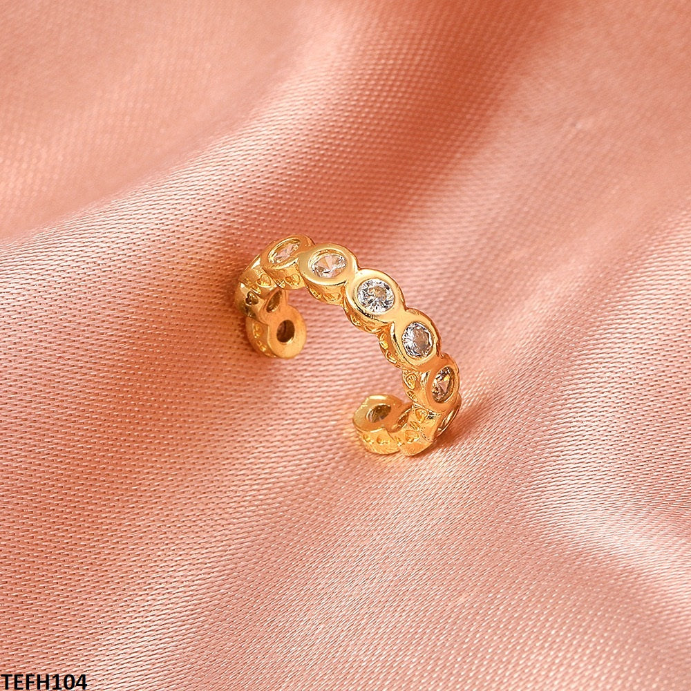 TEFH104 QWN Round Ear Cuff Single - CEFH