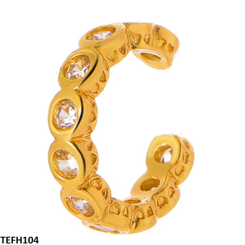 TEFH104 QWN Round Ear Cuff Single - CEFH