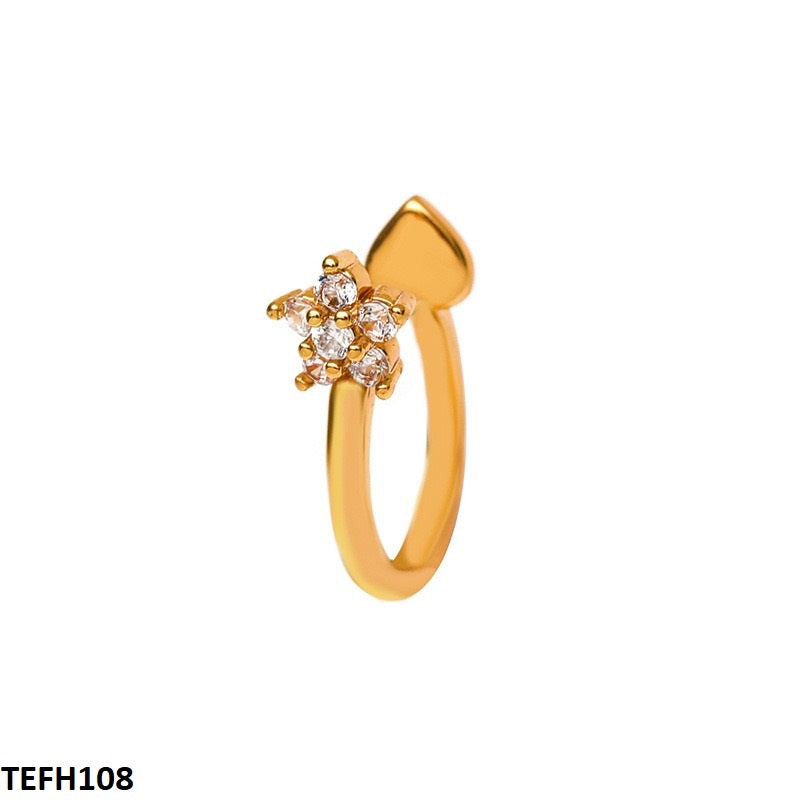 TEFH108 QWN Star Ear Cuff Single - TEFH