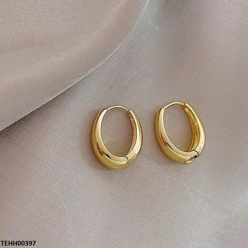 TEHH00397 BYJ Oval Ear Hoops Pair - TEHH