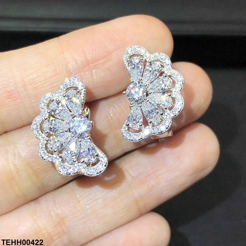 TEHH00422 CSH Flower Earring Hoops Pair - TEHH