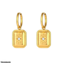 TEHH00439 DGF Rectangle Stainless Steel Hoops Pair - TEHH