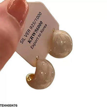 TEHH00476 YHC C-Shaped Ear Hoops Pair - TEHH