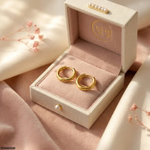 TEHH00500  XAS Round Stainless Steel Ear Hoops Pair - TEHH