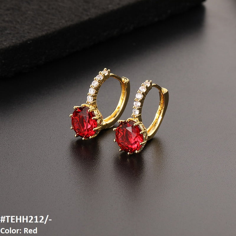 TEHH212 DYS Round Bracket Ear Hoops Pair - TEHH