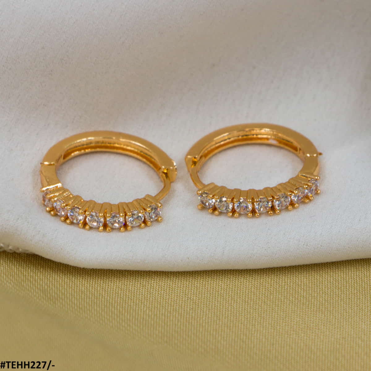 TEHH227 MAR Round Ear Hoops Pair - TEHH