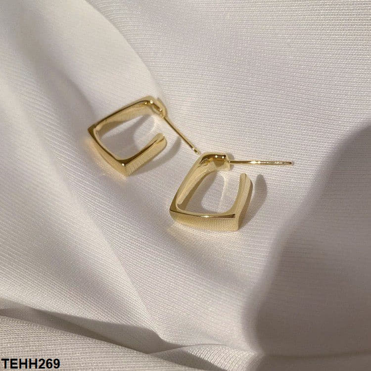 TEHH269 LSH Curb Ear Hoops Pair - TEHH