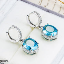 TEHH272 YLE Oval Drop Ear Hoops Pair - TEHH
