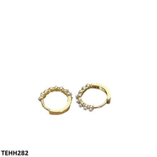 TEHH282 YYZ  Pearl Ear Hoops Pair - CEHH