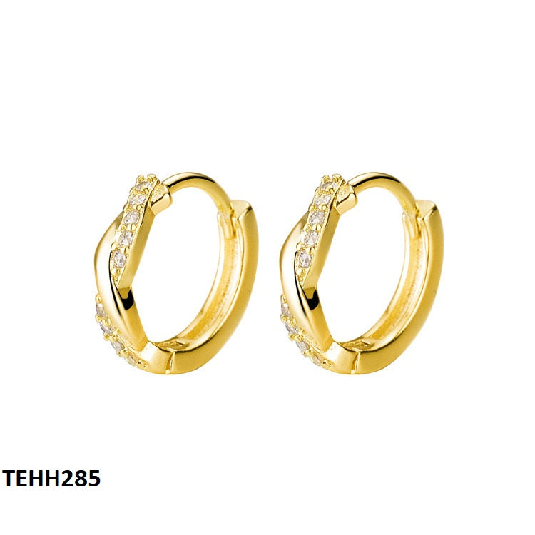 TEHH285 ZFQ Round Ear Hoops Pair - TEHH