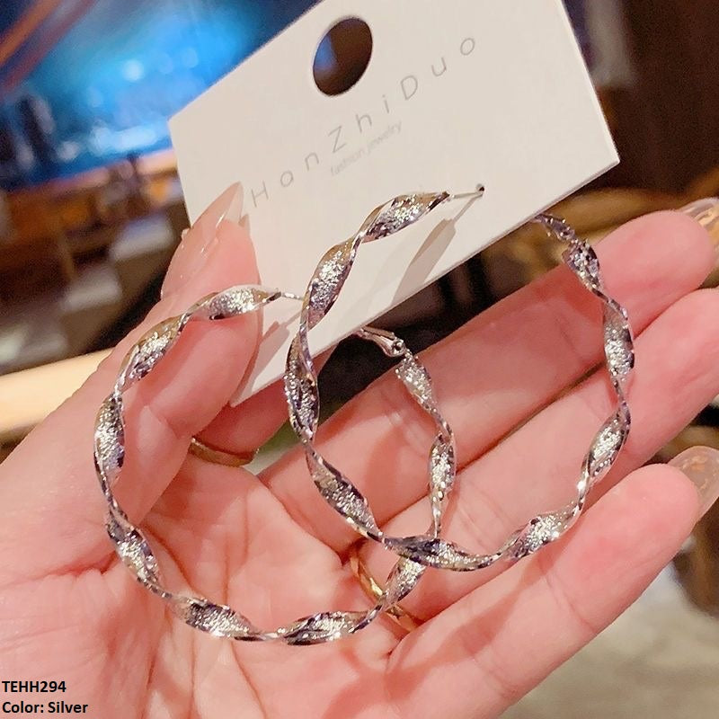 TEHH294 LSH Cerved Hoops Pair - CEHH