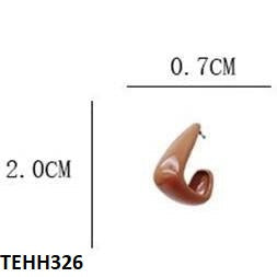 TEHH326 LSH Curb Ear Hoops Pair - CEHH