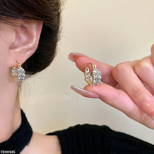 TEHH345 HJF Double Tear Ear Hoops Pair -CEHH
