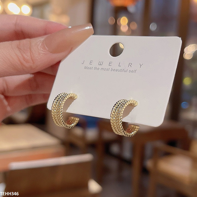 TEHH346 HJF Layard Ear Hoops Pair -CEHH