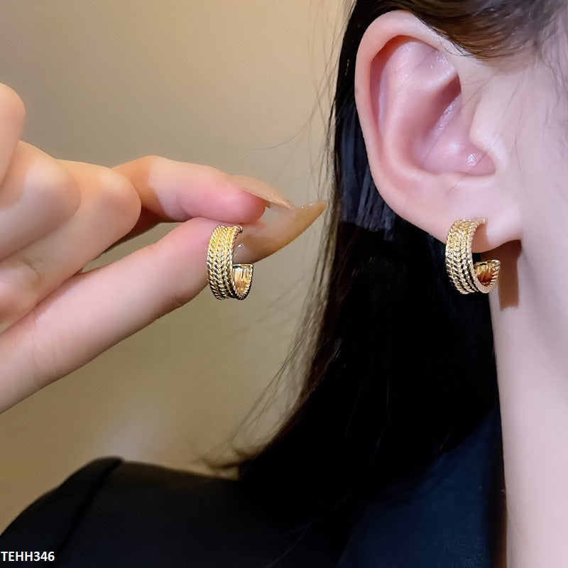 TEHH346 HJF Layard Ear Hoops Pair -CEHH