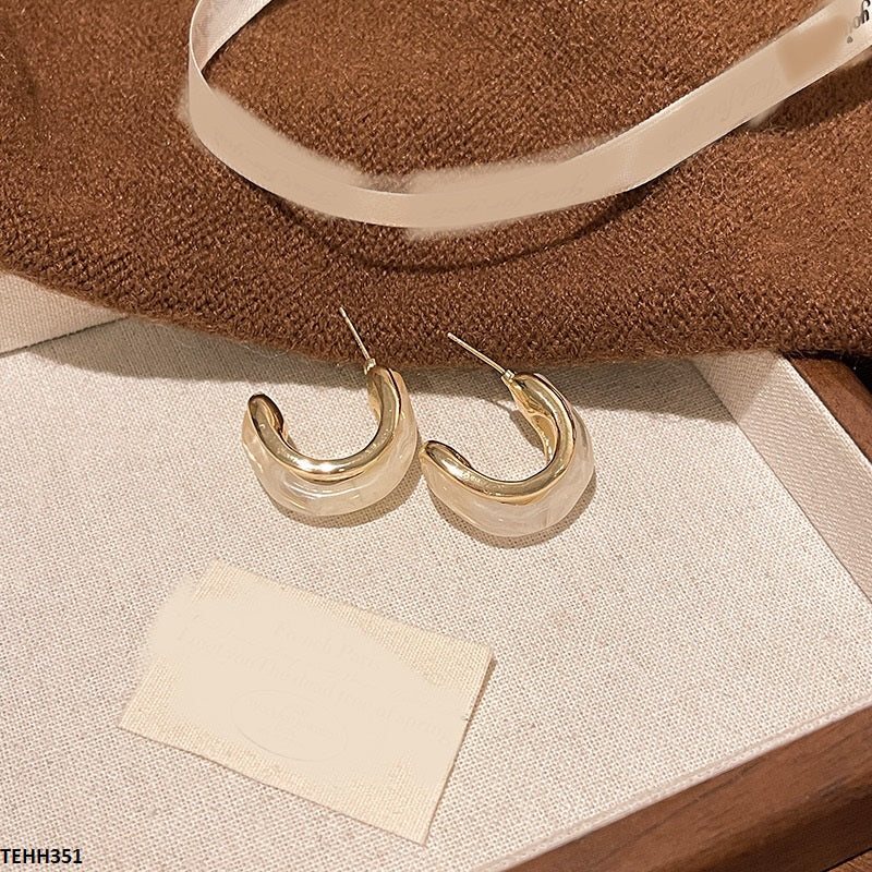 TEHH351 HJF Triple Layard  Ear Hoops Pair -CEHH