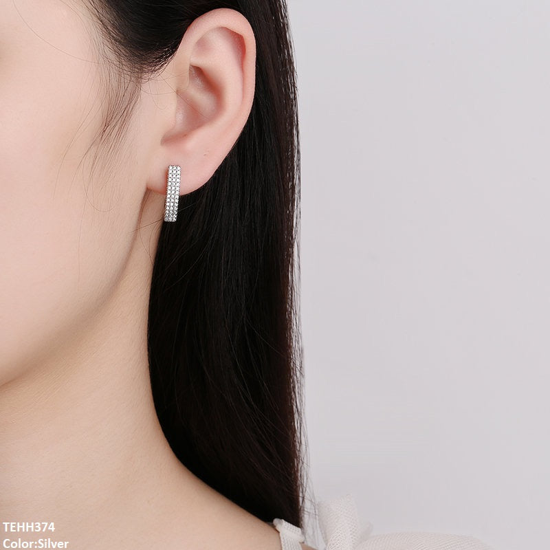 TEHH374 BLX Stick Ear Hoops Pair -CEHH