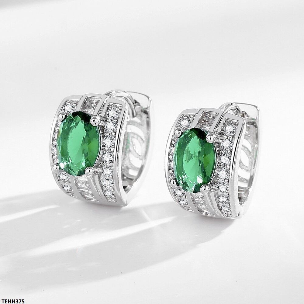 TEHH375 BLX Oval Ear Hoops Pair -CEHH