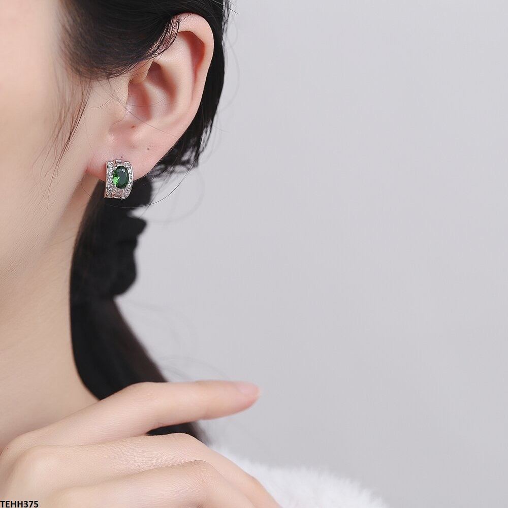 TEHH375 BLX Oval Ear Hoops Pair - TEHH