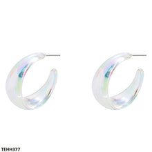 TEHH377 YYE Round Ear Hoops Pair -CEHH