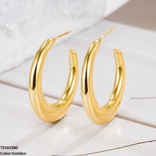 TEHH380 YYE C/Shape Ear Hoops Pair -CEHH