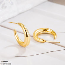 TEHH380 YYE C/Shape Ear Hoops Pair -CEHH