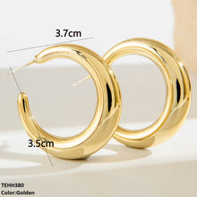 TEHH380 YYE C/Shape Ear Hoops Pair -CEHH
