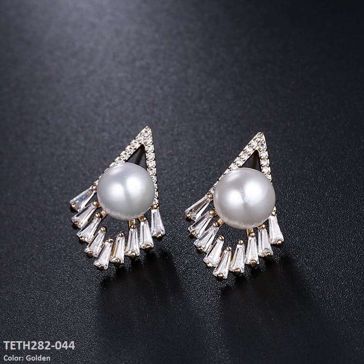 TETH282 DNG Pearl Earring Studs - TETH