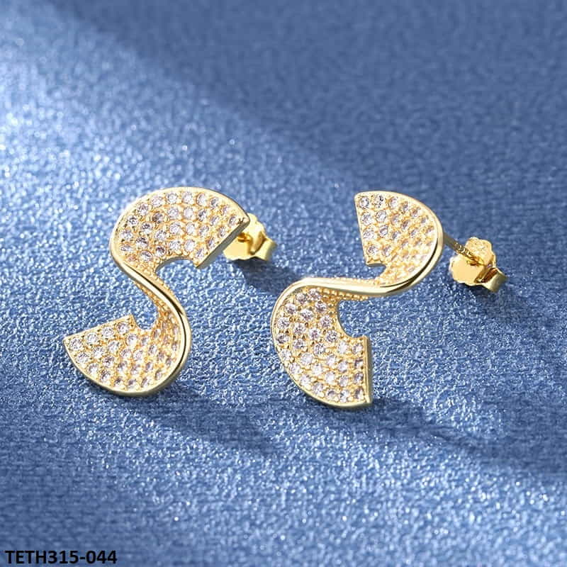 TETH315 BLX Curved Golden Sterling Tops Pair - TETH