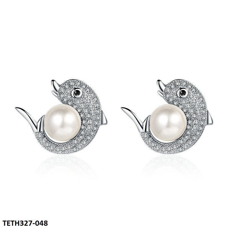 TETH327 BLX Pearl Round Fish Tops Pair - TETH