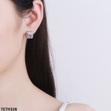 TETH328 BLX Pink Step Square Sterling Tops - TETH