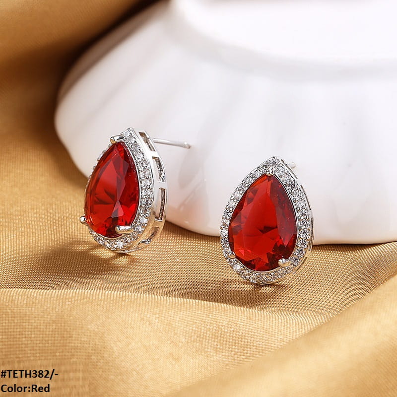 TETH382 SZL Tear/Drop Stud Tops Pair - TETH