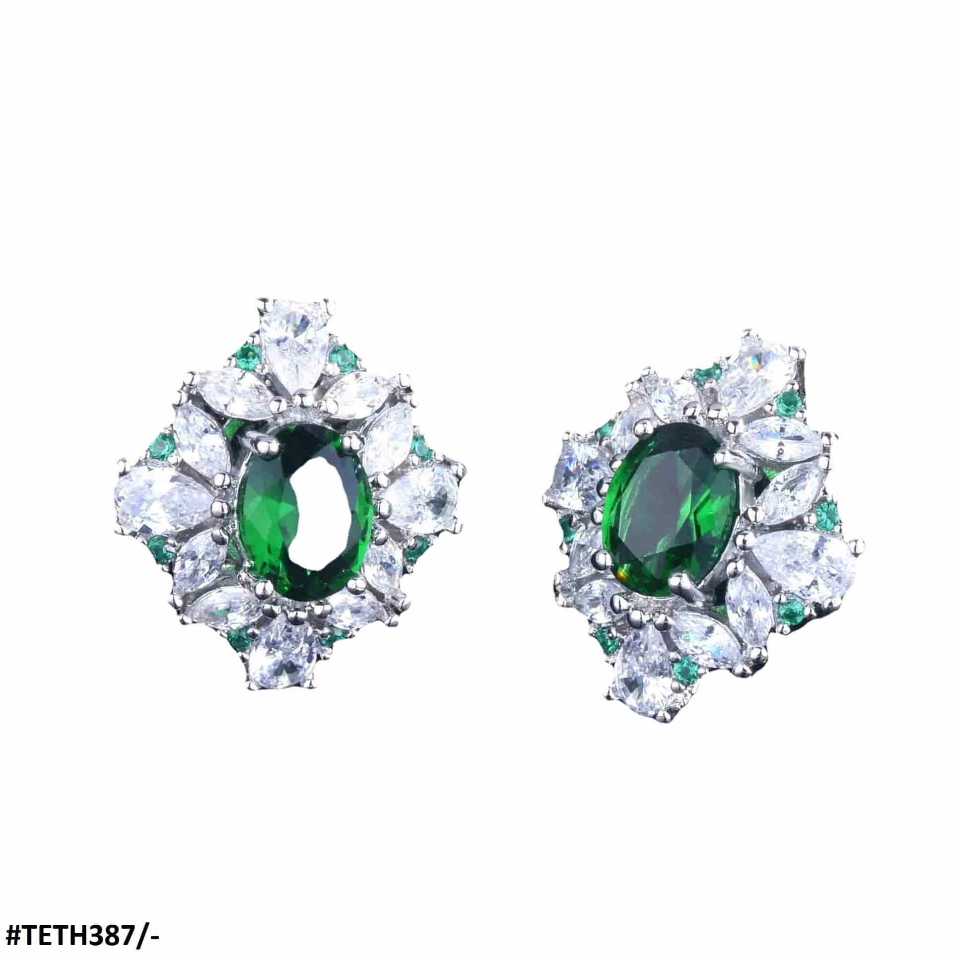 TETH387 GWH Oval Tear Bracket Stud Tops Pair - TETH