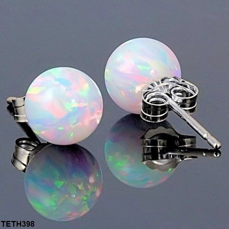TETH398 YLE Multi Globe Ear Tops Pair - CETH