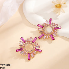 TETH402 CHN Baguette Ear Tops Pair - CETH