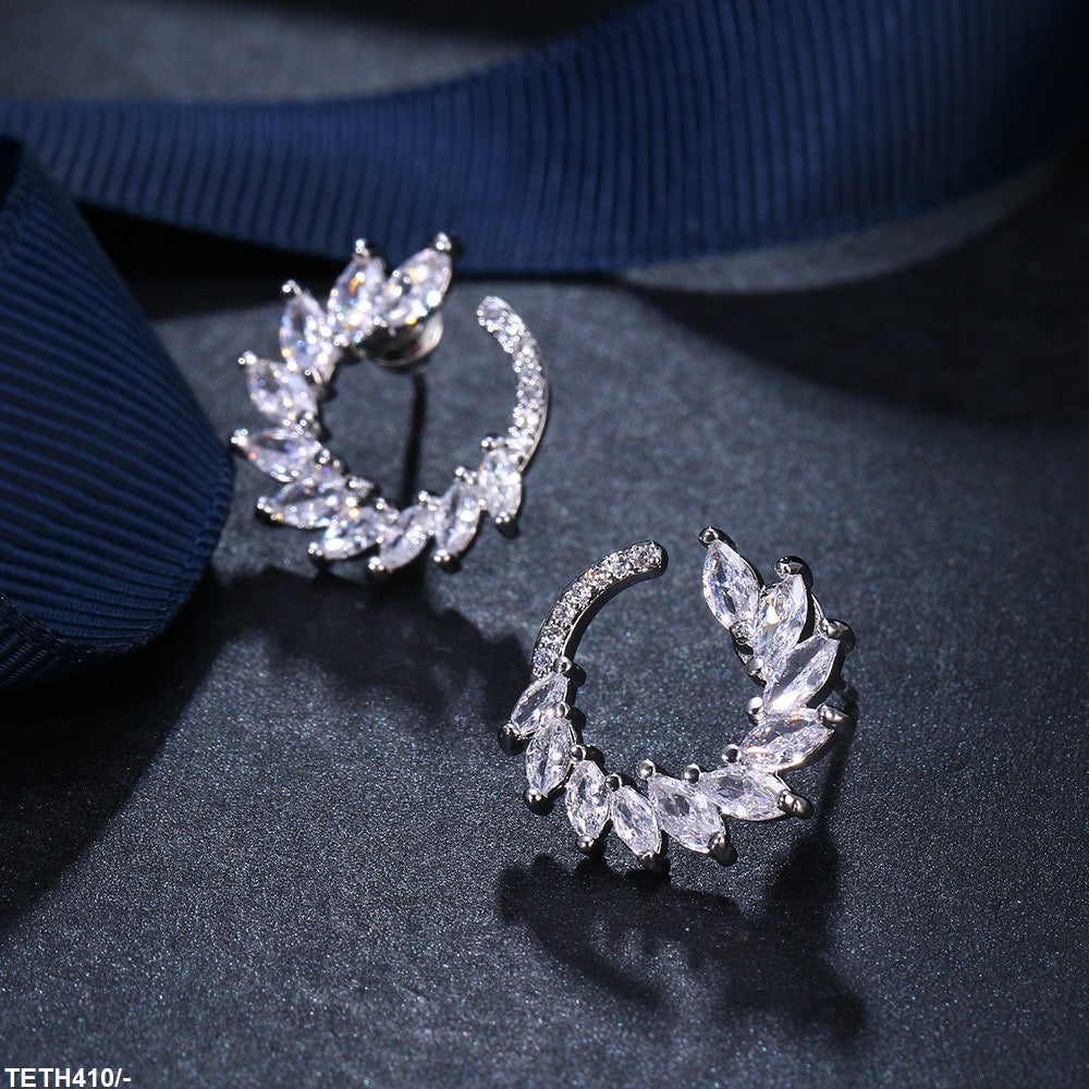 TETH410 BYJ Marquise Ear Tops Paor - TETH
