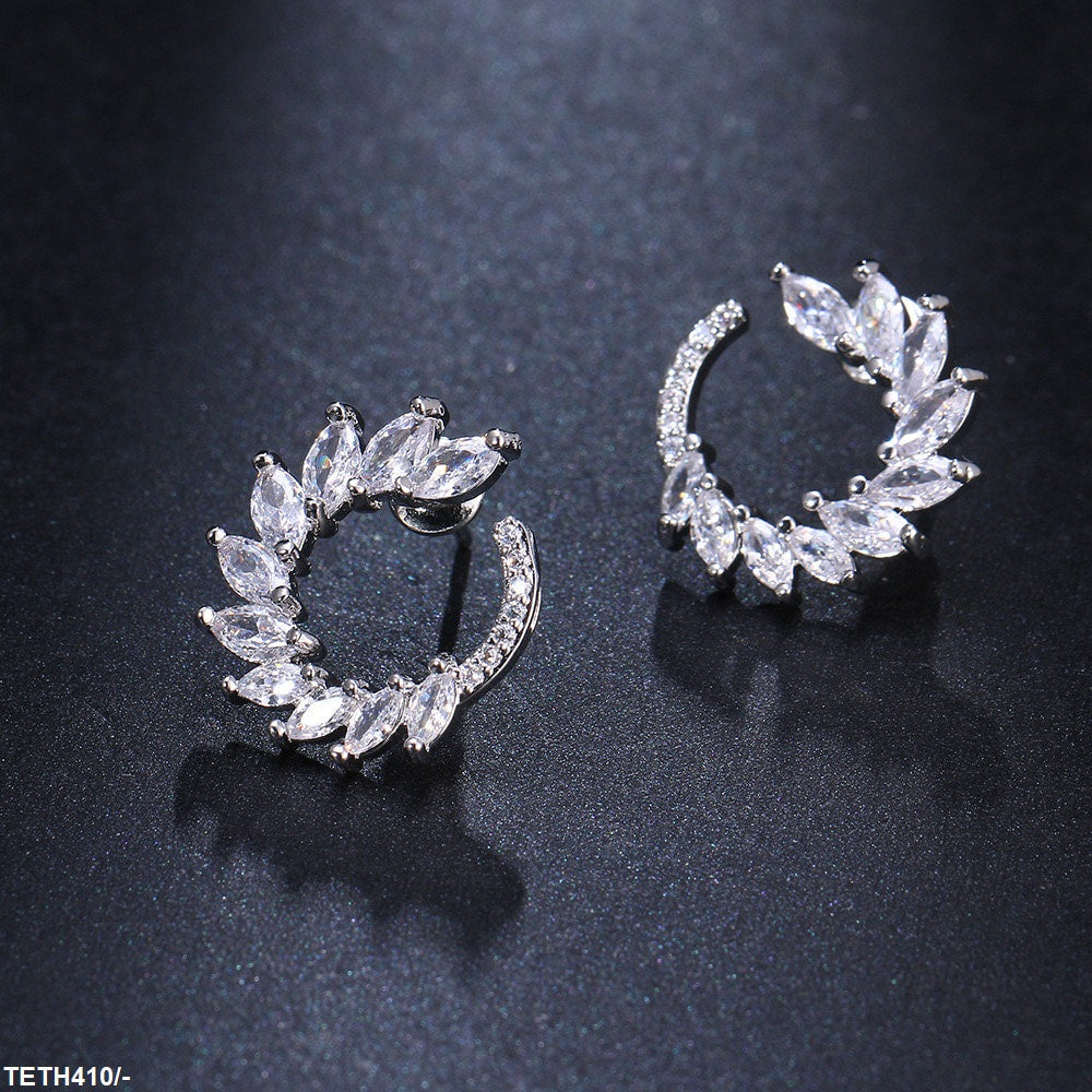 TETH410 BYJ Marquise Ear Tops Paor - TETH