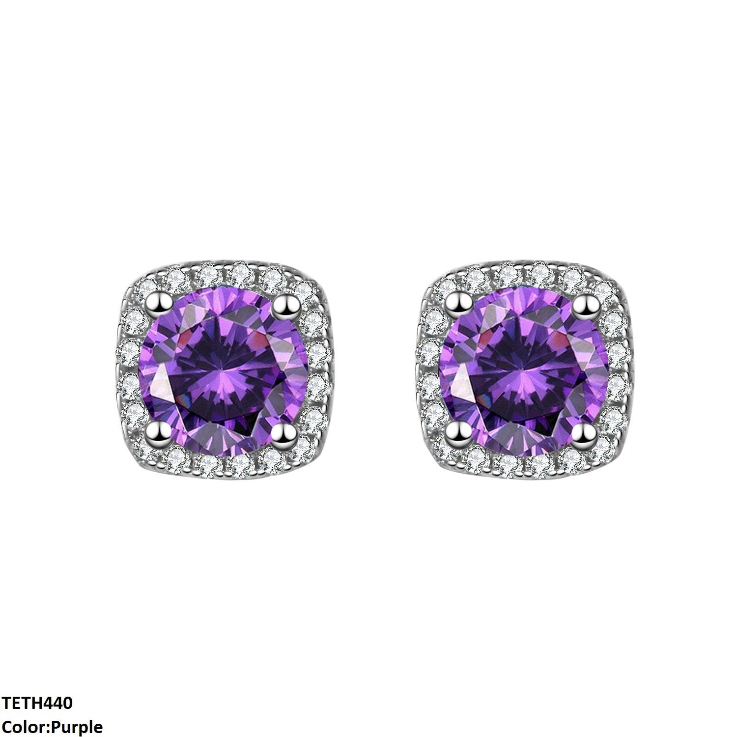 TETH440 BLX Square Sterling Tops Pair - TETH