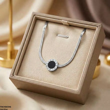 TNCH00346 QSJ Stainless Steel Round Necklace - TNCH
