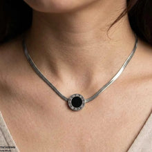 TNCH00346 QSJ Stainless Steel Round Necklace - TNCH