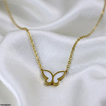 TNCH00347 QSJ Stainless Steel Butterfly Necklace - TNCH