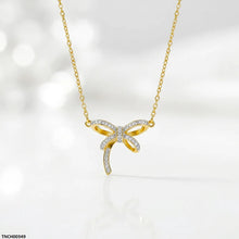 TNCH00349 QSJ Stainless Steel Bow Necklace - TNCH